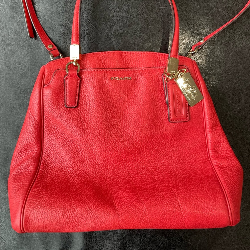 Coach crossbody/handheld leather bag